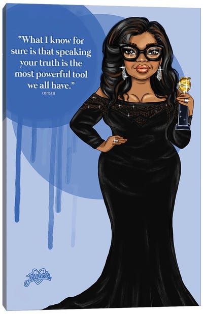 Truth Is Powerful Canvas Art Print - Oprah Winfrey
