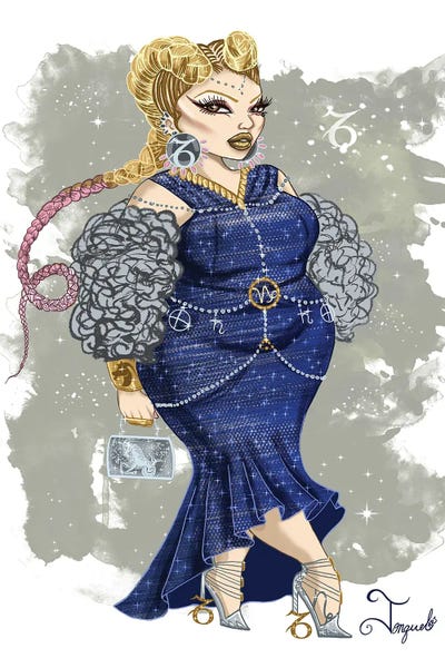 Body Positivity: Capricorn by Jonquel Art