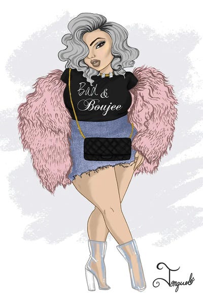 Bags & Purses: Bad & Boujee by Jonquel Art