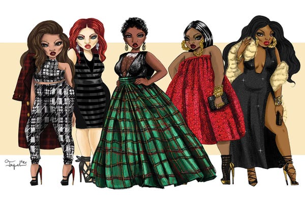 Body Positivity: Holiday Fashion by Jonquel Art