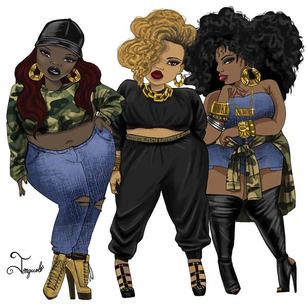 Body Positivity: Girl Gang 2 by Jonquel Art