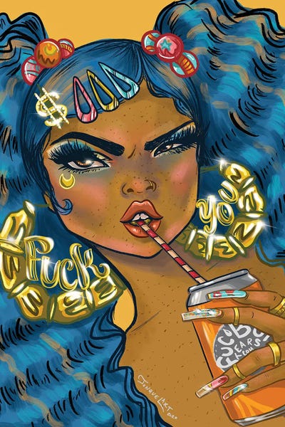 Boi Tears by Jonquel Art metal wall art