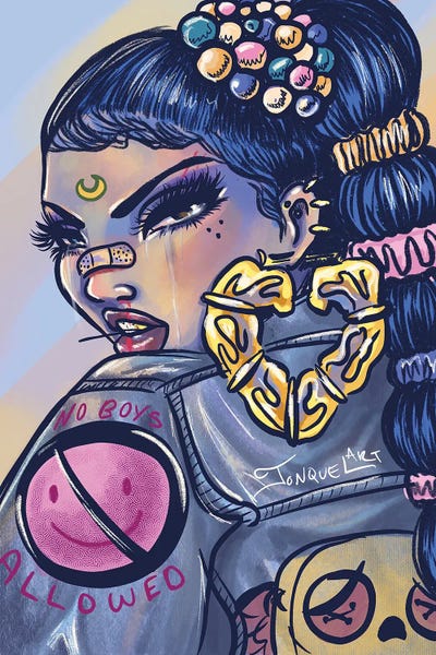 No Boys Allowed by Jonquel Art art print