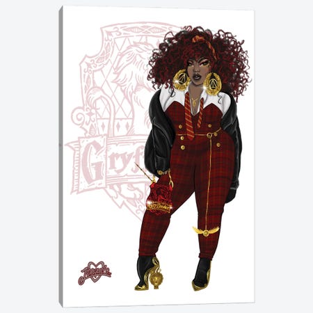 Rep Your House (Gryffindor) Canvas Print #JQA53} by Jonquel Art Canvas Wall Art