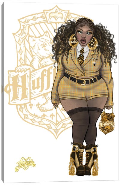 Rep Your House (Hufflepuff) Canvas Art Print - Harry Potter (Film Series)