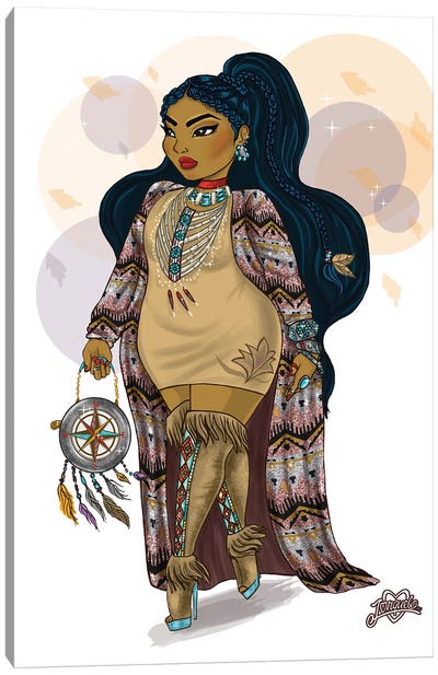 Colors Of The Wind Canvas Art Print - Pocahontas