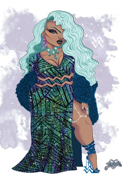 Aquarius: Aquarius by Jonquel Art