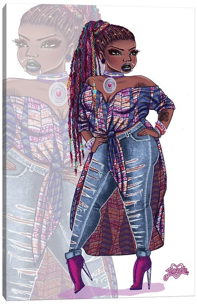 Wakanda Fashion II Canvas Art Print - Black Panther