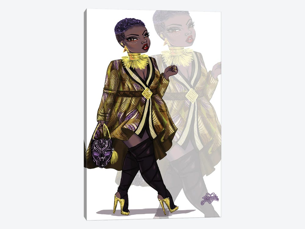 Wakanda Fashion III by Jonquel Art 1-piece Canvas Print