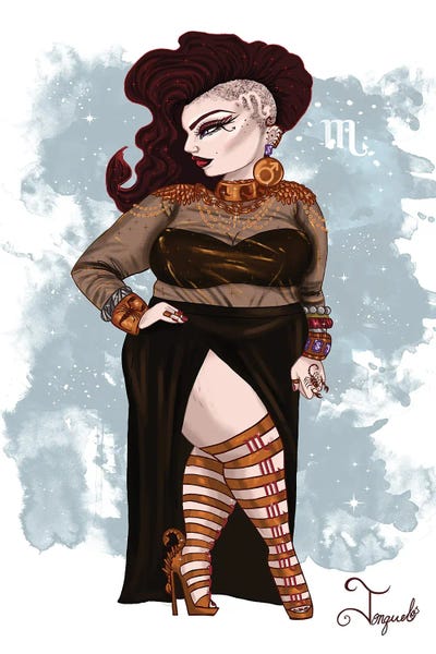 Body Positivity: Scorpio by Jonquel Art