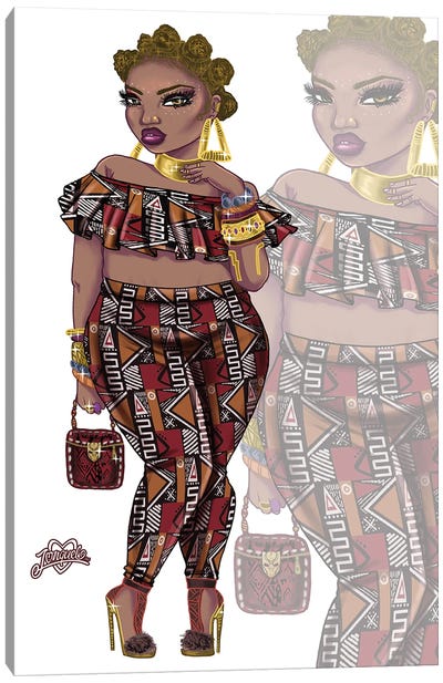 Wakanda Fashion IV Canvas Art Print - Black Panther