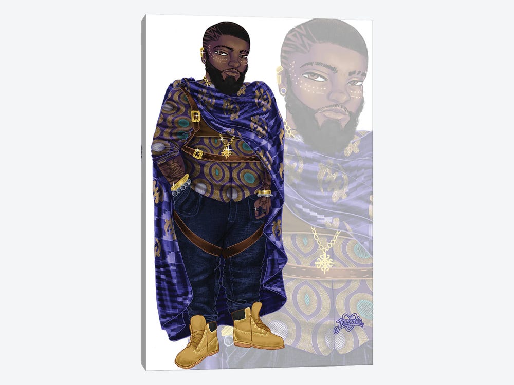 Wakanda Fashion (Look 6) by Jonquel Art 1-piece Canvas Art