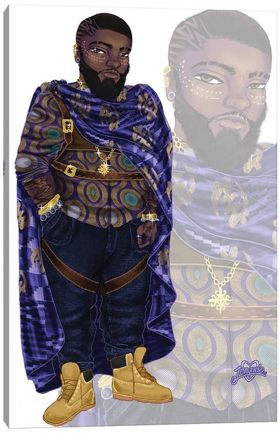 Wakanda Fashion (Look 6) Canvas Art Print - Black Panther