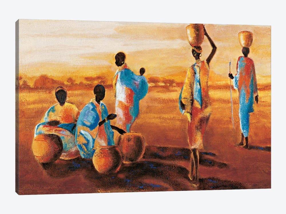 Après - Midi en Afrique by Jaques Beaumont 1-piece Canvas Art Print