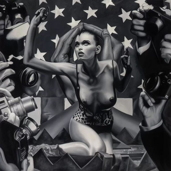 Black & White Pop Culture Art: Catch A Falling Star by Rawksy