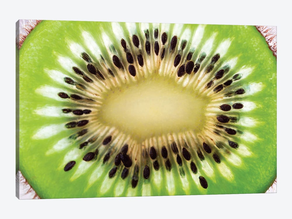 Close-Up Of Kiwi Slice by Jeferson Castellari 1-piece Canvas Print