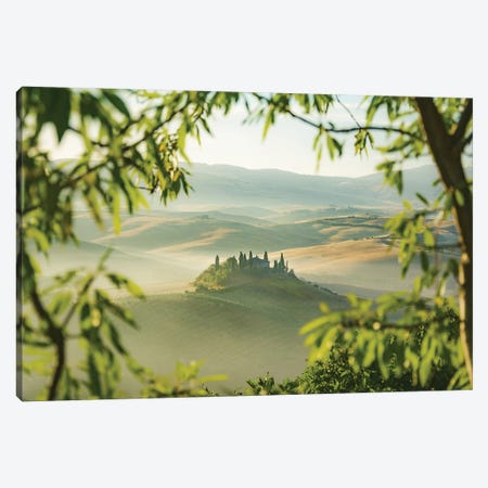 Tuscan Naturally Framed (Podere Belvedere, San Quirico D'Orcia) Canvas Print #JRC77} by Jeferson Castellari Canvas Print