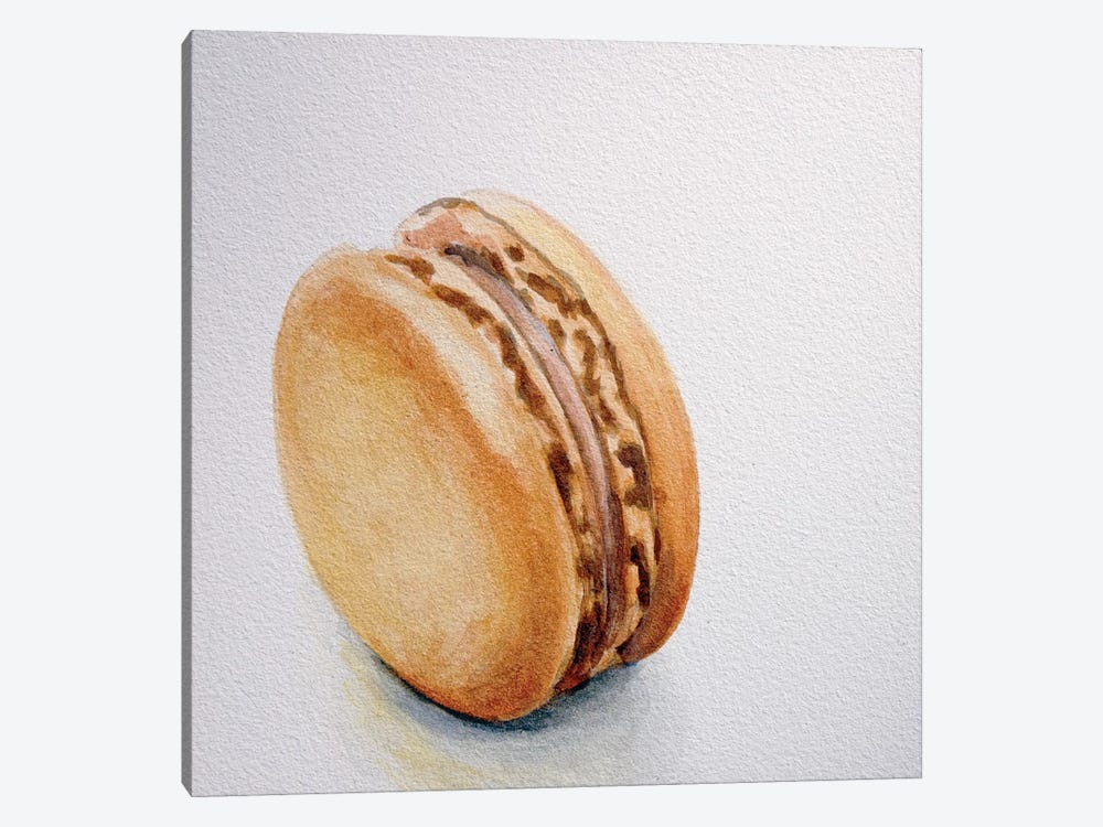 Caramel Macaron by Jennifer Redstreake 1-piece Canvas Artwork