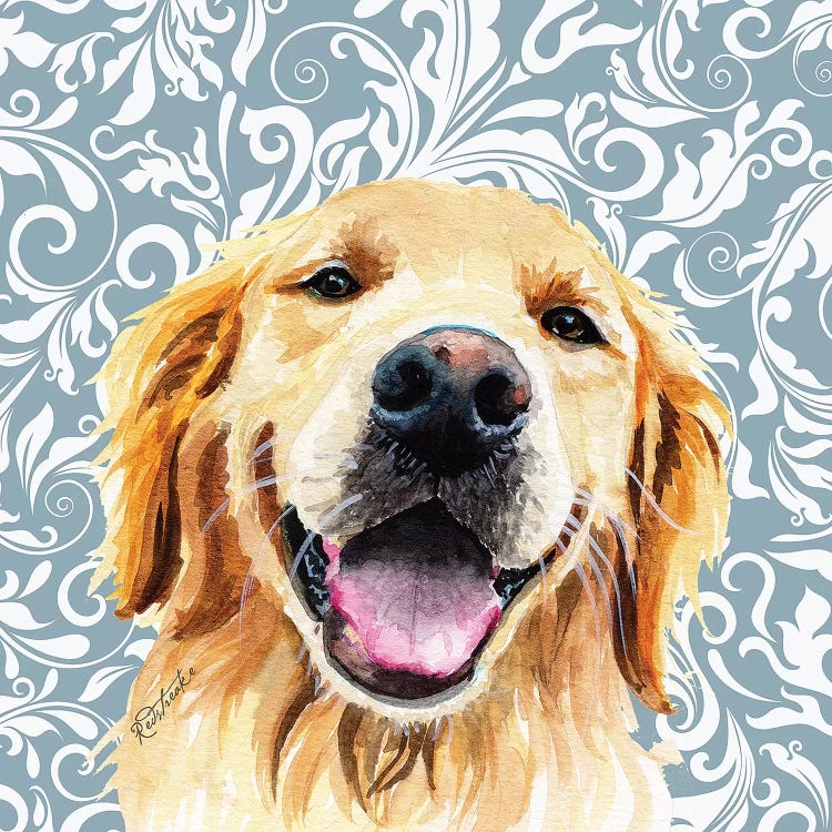 Golden Retriever by Jennifer Redstreake wall art