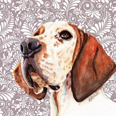 Great Dane by Jennifer Redstreake canvas print