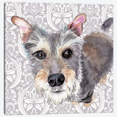 Scottish Terrier Canvas Print #JRE129} by Jennifer Redstreake Canvas Artwork