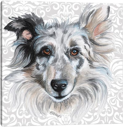 Shetland Canvas Art Print - Shetland Sheepdog Art