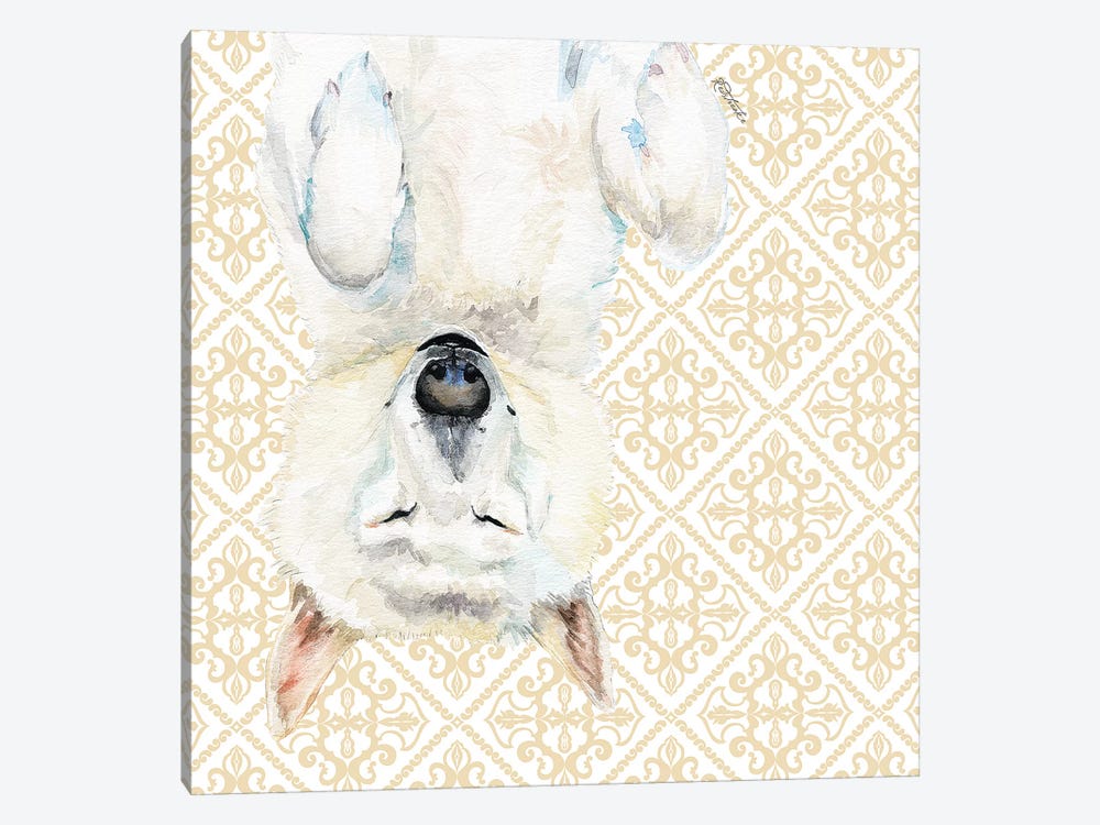 White Husky by Jennifer Redstreake 1-piece Art Print