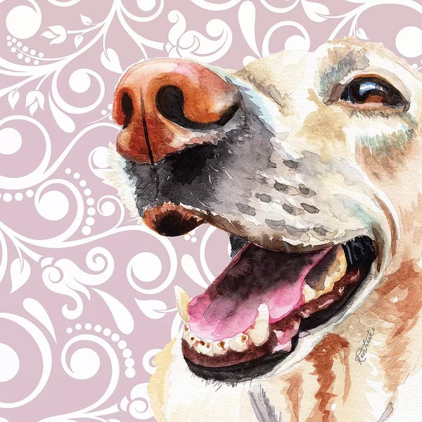 Scroll: Yellow Lab by Jennifer Redstreake