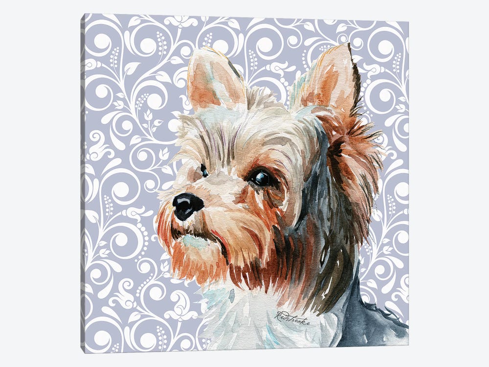 Yorkshire Terrier II by Jennifer Redstreake 1-piece Canvas Art Print
