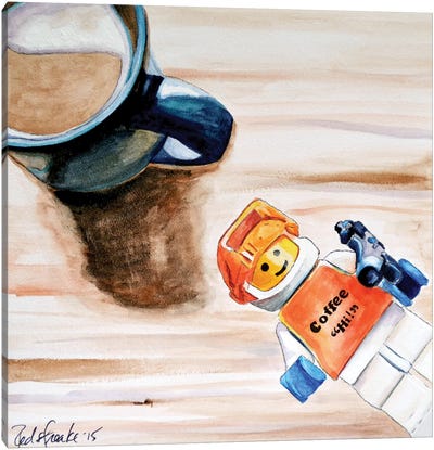 Coffee Hi Canvas Art Print - Coffee Art