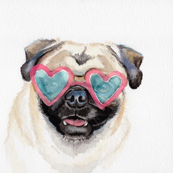 Pugs: Pug Love by Jennifer Redstreake