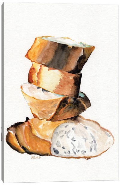 Bread Stack Canvas Art Print - Jennifer Redstreake