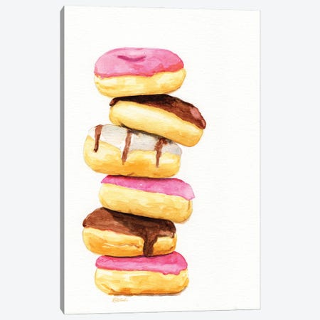 Donut Stack Canvas Print #JRE165} by Jennifer Redstreake Canvas Art Print