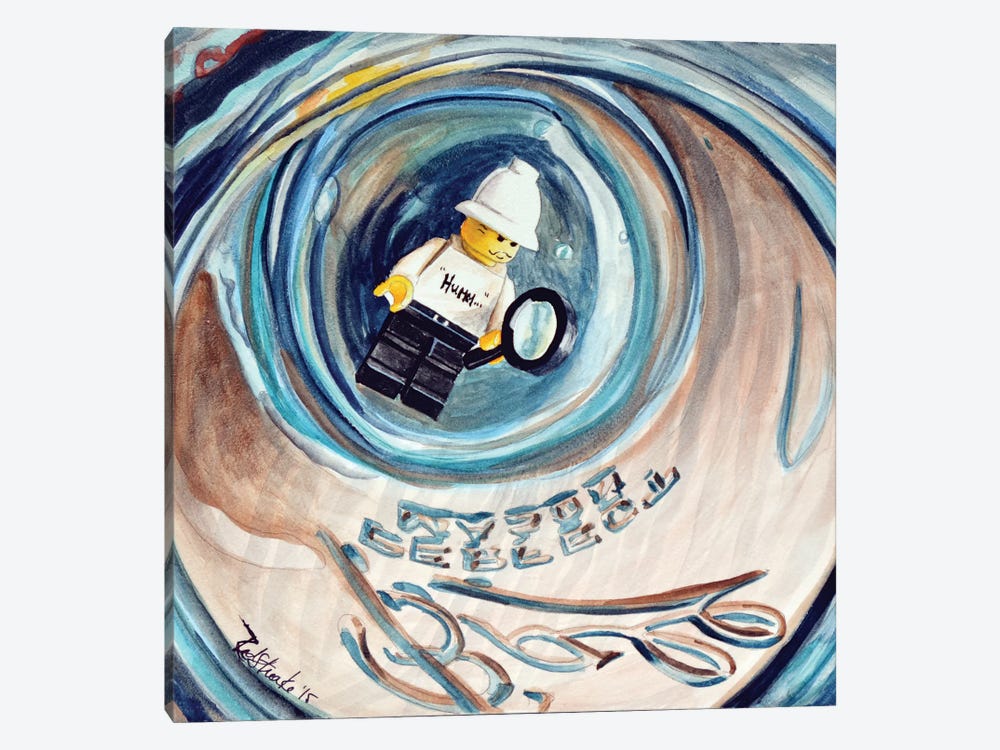 Hummm Stuck In Jar by Jennifer Redstreake 1-piece Canvas Art