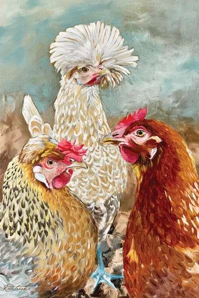 The Art Of The Feather: The Golden Girls by Jennifer Redstreake