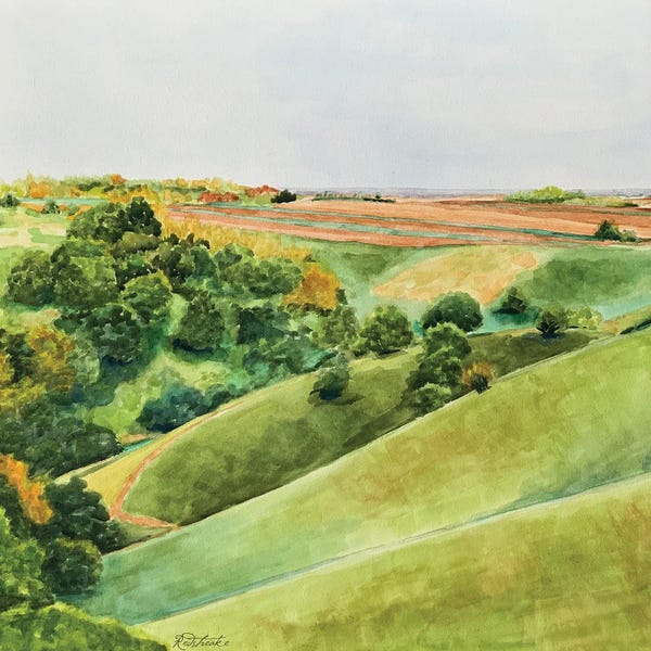 Jennifer Redstreake: Scottish Landscape I by Jennifer Redstreake