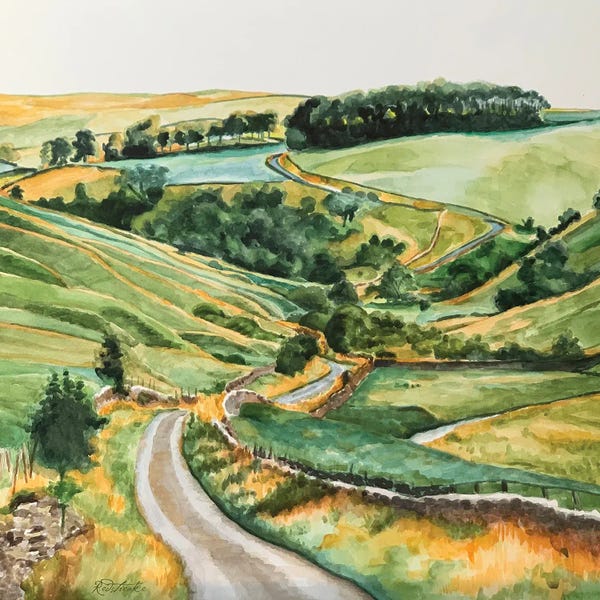 Jennifer Redstreake: Scottish Landscape II by Jennifer Redstreake