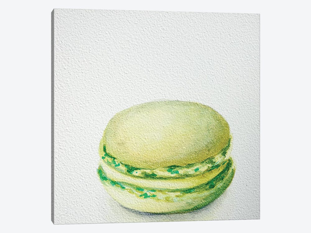 Lime Macaron by Jennifer Redstreake 1-piece Canvas Wall Art