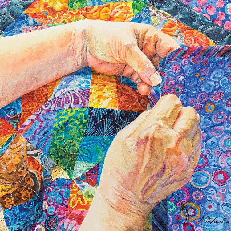 My Mothers Hands by Jennifer Redstreake wall art