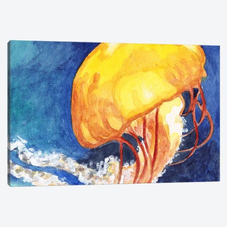 Chattanooga Jellyfish II Canvas Print #JRE33} by Jennifer Redstreake Canvas Artwork