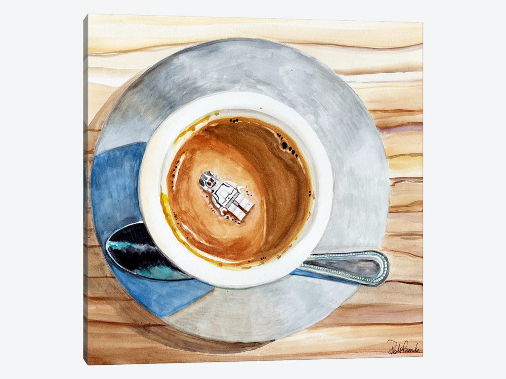 Happy Death By Coffee by Jennifer Redstreake 1-piece Canvas Artwork