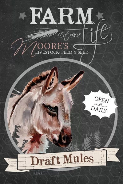 Modern Farmhouse Décor: Draft Mules by Jennifer Redstreake