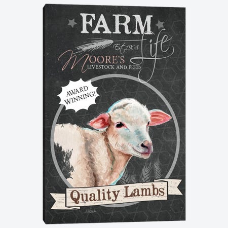 Quality Lambs Canvas Print #JRE45} by Jennifer Redstreake Canvas Artwork