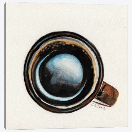 Brown Coffee Cup Canvas Print #JRE66} by Jennifer Redstreake Canvas Art