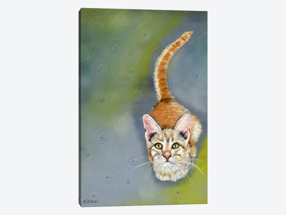 Cat Begging by Jennifer Redstreake 1-piece Canvas Art