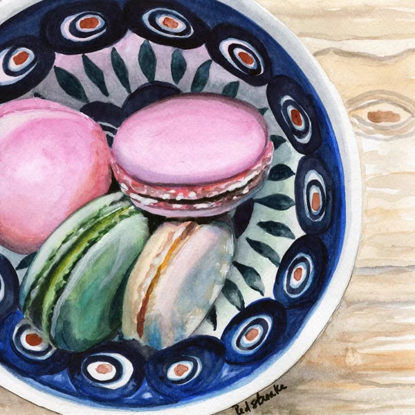 Foodie: Macarons In A Bowl by Jennifer Redstreake