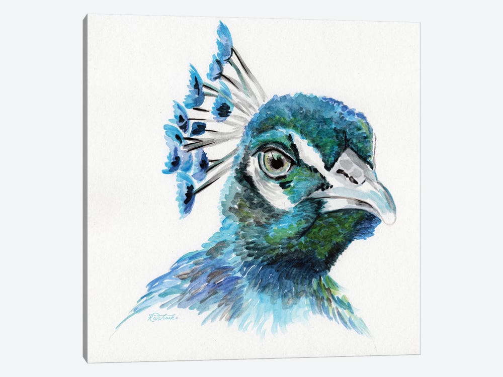 Peacock by Jennifer Redstreake 1-piece Art Print