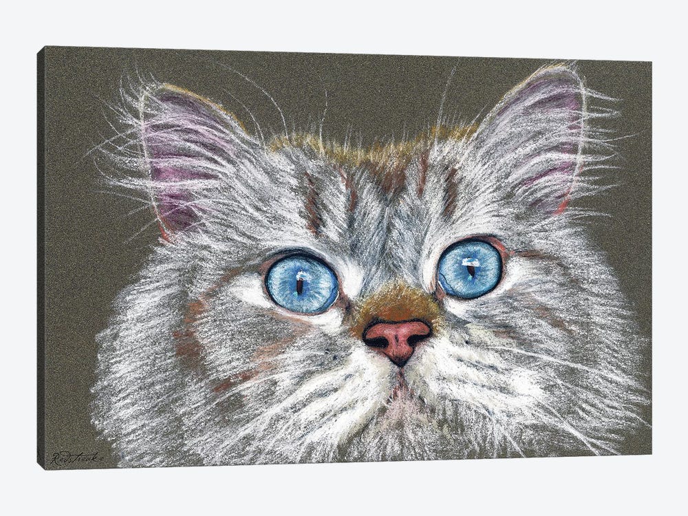 Surprised Cat by Jennifer Redstreake 1-piece Art Print