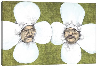 Flower Men Canvas Art Print - Daisy Art