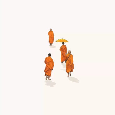 Afternoon Stroll by Jason Ratliff framed canvas print